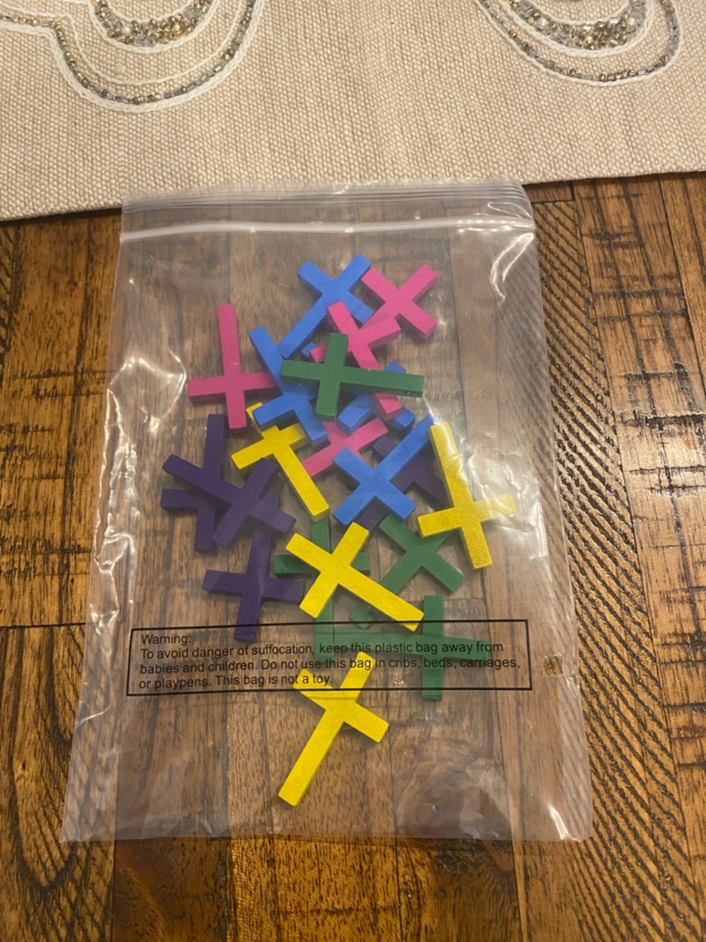 Colorful Wooden Cross Set -20 pcs - Picture 2 of 2